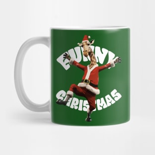 Funny Christmas, Funny Cute Giraffe Mug